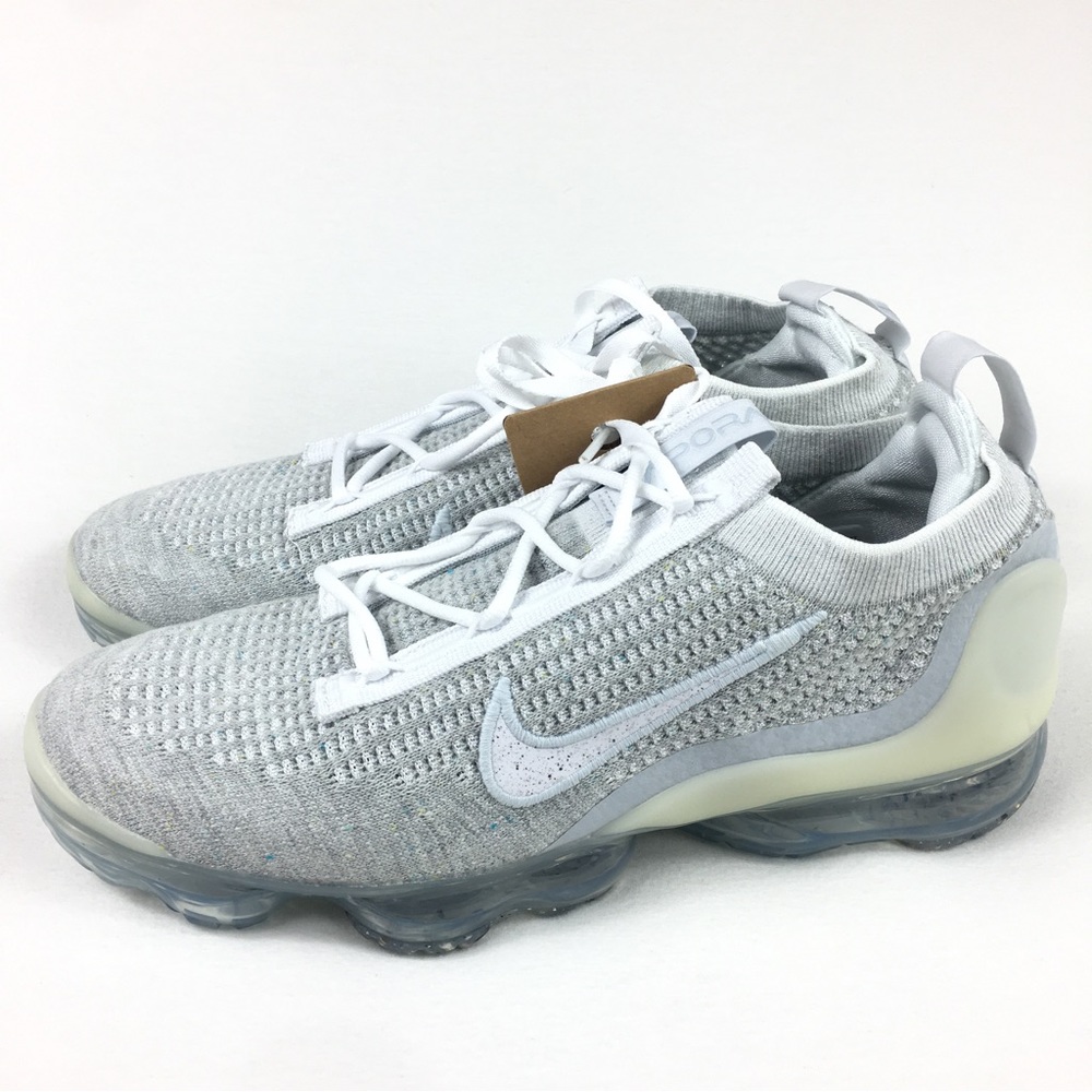 Nike VaporMax 2021 Flyknit White Pure Platinum Women’s Size 10.5 new No box
